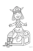 Wickie de Viking kleurplaat 2